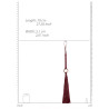 Ouch! Halo Martinet Halo 53cm Rouge
